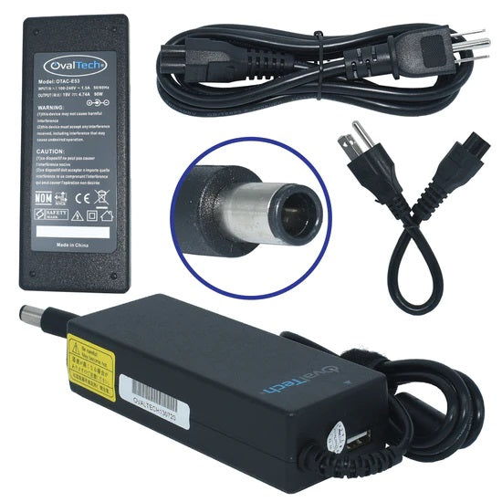 Cargador / Adaptador para Laptop OTAC-E53 OVALTECH de 90W 19V-4.74A (7.4*5.0) - Cargador / Adaptador para Laptop OTAC-E53 OVALTECH de 90W 19V-4.74A (7.4*5.0) -